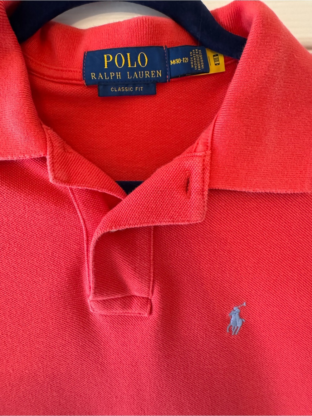 Polo Ralph Lauren Mesh Polo Classic Fit in Salmon (M-10/12) - Picture 2 of 3